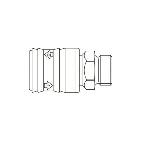 ENCHUFE MACHO 3/8 SEGURIDAD 26KEAW17MPN - AIXIA