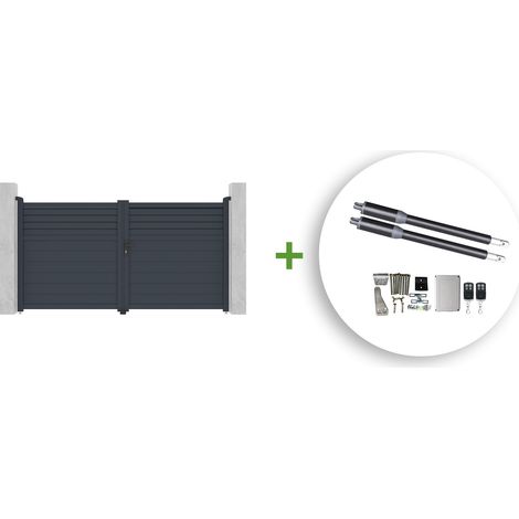 Portail battant électrique CARPATIA 300x160cm + Motorisation RANGER B150 (1/5)
