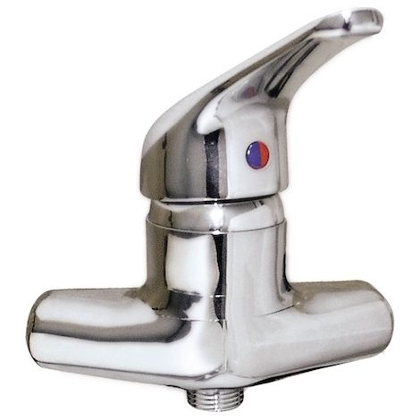 Presto – Mitigeur de douche monocommande mural – Finition chromée – Entraxe réglable 100 à 120 mm – Laiton durable pour installations modernes