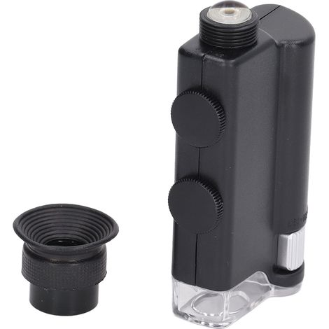 Microscope portable à zoom optique 200x à 240x, mini microscope de poche avec lumière UV pour l'évaluation des bijoux en jade (1/5)