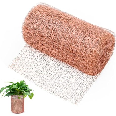 Ruban de cuivre contre les escargots 12,7 cm x 6 m Clôture anti-limaces Filet de cuivre pur Filet de cuivre Protection escargots Parterre de fleurs surélevé pour jardin Répulsif escargots Anti-limaces (1/5)
