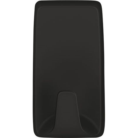 Gancho adhesivo decorativo negro rectangular pequeño x 3 - Tesa