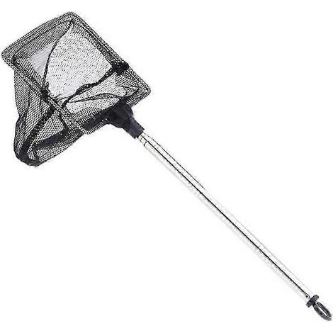 Épuisette professionnelle pour crevettes, épuisette télescopique de sécurité durable, adaptée aux aquariums (1 pièce, noire). (1/5)