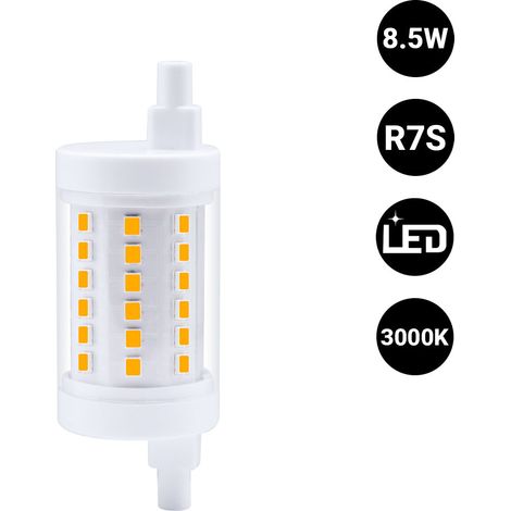 Bombilla LED R7S - 78mm - 1100lm - 8,5W - Blanco Cálido