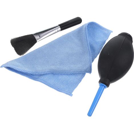 Pompe de Soufflage d'air Ensemble Portable pour Poussière avec Embout Souple en Fibre Livré avec Brosse et Chiffon de Plusieurs Styles pour Clavier et Lentilles Plusieurs Styles (1/5)