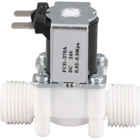 Kompaktes, normalerweise geschlossenes G1/2 DC24V wasserdichtes Wassermagnetventil für Bewässerung und Eismaschine (1/5)