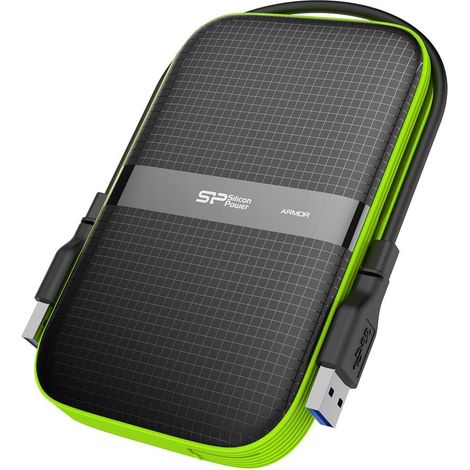isco Duro Externo Silicon Power SP A60 de 2,5" USB 3.0, 2 TB, Color Negro (1/5)