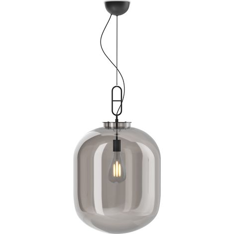 Deckenlampe aus Kristall - Pendelleuchte - Groß - Grau Rauch