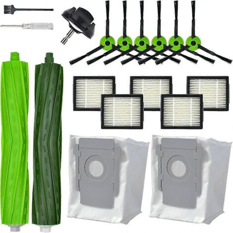 LAN Brosse de rechange pour aspirateur iRobot Roomba I6+, I7, I7+, I8, I8+, J7/Plus, E5, E6, E7 (séries I, E et J) (1/5)