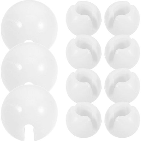 Weiße Kunststoff-Kugelkettenverbinder für Rollos, Crimpstopper, 120 Stück (1/5)