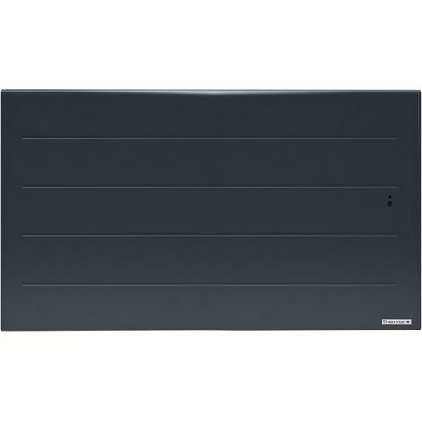 Thermor – Radiateur à inertie 1500W horizontal gris ardoise – Chaleur douce – Corps en aluminium pour diffusion rapide – 480504