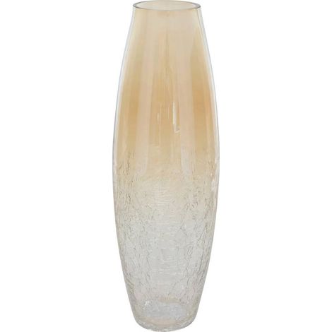 Vase en Verre Craquelé "Alexis" 40cm Transparent