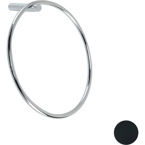 STILHAUS Asta Portasalviette Ad Anello Hashi Nero Opaco