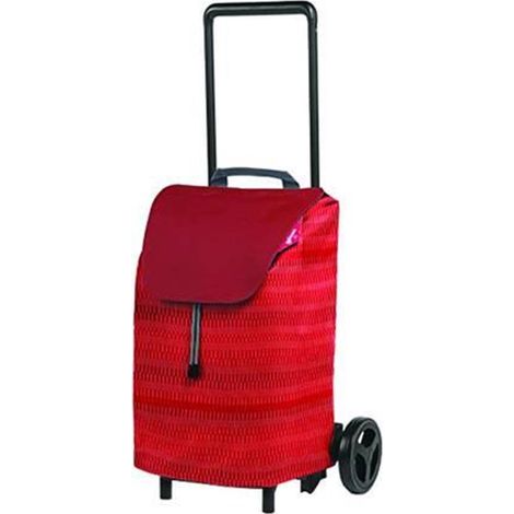 CARRELLO SPESA 40 LITRI  EASY -- rosso  - 45x16,6x95,6h.    FER-337335