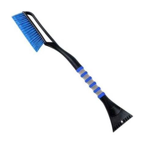 Spazzola per la pulizia dell'auto 2 in 1, raschietto per il ghiaccio, raschietto per il ghiaccio rimovibile, spazzola per foglie e polline (ABS, spazzola in PVC, 68 cm) - Blu (1/5)