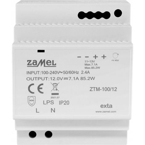 Zamel, DIN-Schienen-Netzteil EXTA ZTM 100/24 - 24V - Kompakt - Zuverlässige Stromversorgung (1/5)