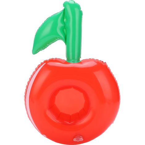 Lot de 10 porte-gobelets gonflables fruits mignons pour piscine, décoration de fête à la plage et accessoire de boisson. (1/5)