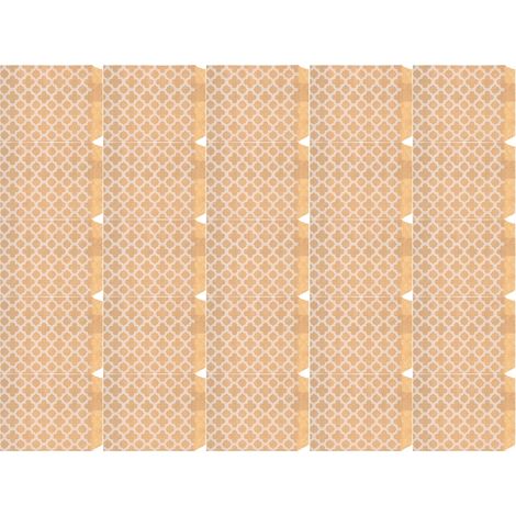 Lot de 25 sachets alimentaires pliables en papier kraft, motif fleur croisée, pour bonbons, noix, biscuits et autres en-cas
