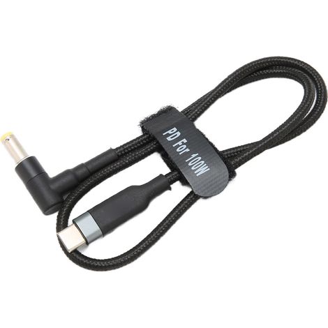 Câble de charge pour ordinateur portable, connecteur d'alimentation CC, câble convertisseur Type-C PD (0,5 m) (1/5)