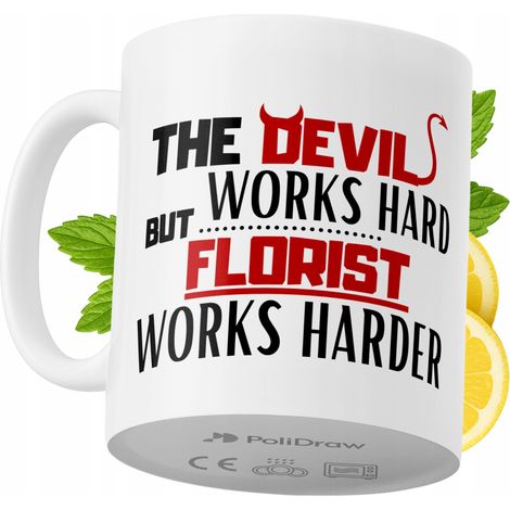 Tazza divertente e umoristica per fiorista, ideale per caffè e tè, con grafica e testo divertenti. Perfetta per compleanni, onomastici e festività. Tazza premium per occasioni speciali, per casa, uffi