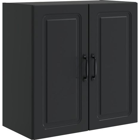 Armoire Murale Noir 59 x 31 x 60 cm Bois d'ingénierie vidaXL (1/5)
