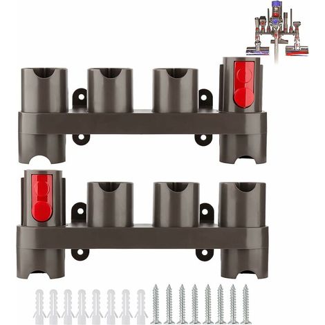 Supporto per accessori per aspirapolvere Dyson V7 V8 V10 V11 SV10 SV11, supporto per accessori Dyson (10 scomparti, confezione da 2) (1/5)