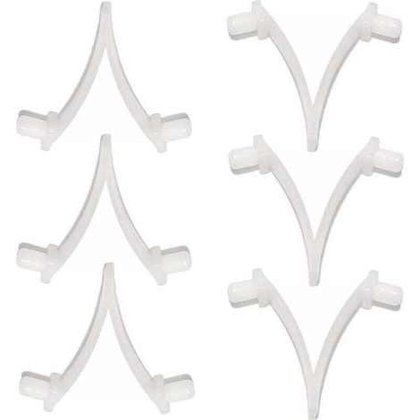 Pinces papillon pour piscine - Ensemble de 6 pièces, adaptées aux brosses de piscine, aux écumoires, aux aspirateurs, aux mini aspirateurs à jet et aux perches télescopiques.