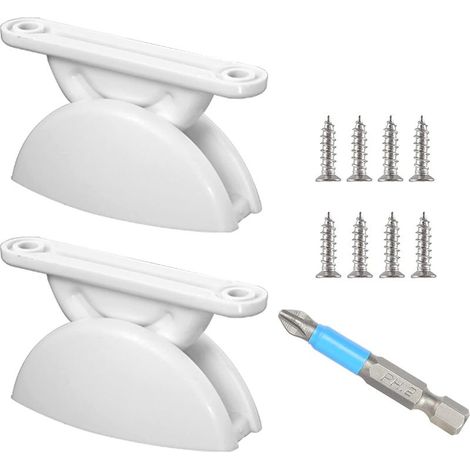 Loquets de Porte pour Caravane, 2 Paires Retenue de Porte Caravane avec Perceuse, Butoirs de Porte de en Forme de T Forme Porte Loquet pour RV Remorque Camping Car Cargo Remorque (1/5)