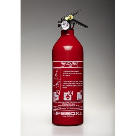 Extincteur 1kg a poudre avec manomètre auto test- ext01 (1/4)