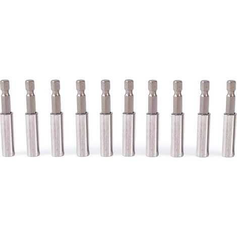 CSPARKV 10pcs Screwdriver Bit Holder, Magnetic Bit Holder, Magnetic Screwdriver Bit Holder, Magnetic Screwdriver Bit Holder for Drill, Screwdriver, Batch Head 6.35mm