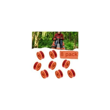 Rasentrimmerfaden-Set, 8-teilig, orangefarbener Nylon-Unkrautfaden, Ersatzzubehör für Rasenmäher - SONSTIGES (1/4)