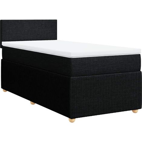 Maison Exclusive - Boxspringbett mit Matratze Schwarz 80x200 cm S
