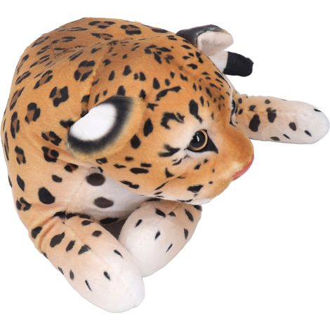 Peluche Léopard, animal de la jungle mignon et réaliste, doublure douce, pour salon ou chambre. (1/5)