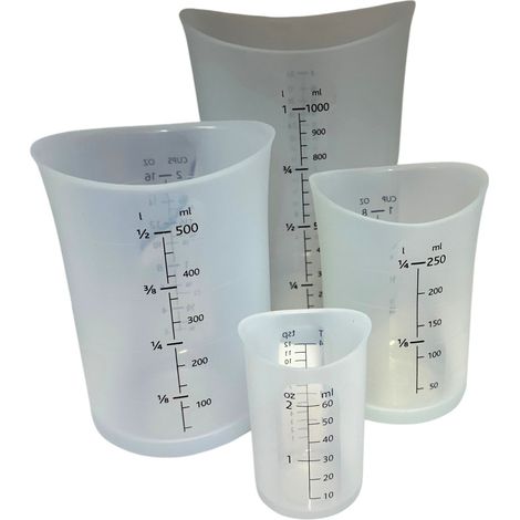iSi set 4 misurini graduati silicone 60 250 500 1000 ml (1/5)