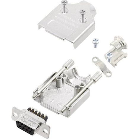 Amphenol L17MHDM09+L77DE09SST KIT connettori femmina SUB-D 180 ° Numero Poli (num): 9 A vite 1 pz.