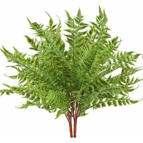 Plante Artificielle - 50 cm - Extérieur Intérieur Balcon Jardin - Faux Arbuste Vert - 2 Pièces (1/5)