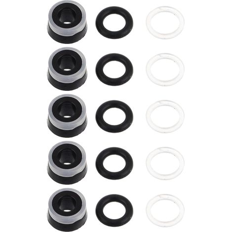 5 Ensembles Kit de Réparation pour Cric Hydraulique 3 Tonnes - Joint d'Huile de Pompe et Coupelle d'Étanchéité en Caoutchouc - Accessoires de Maintenance pour Vérin Automobile - 11mm (1/5)