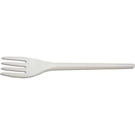Fourchette jetable Professionnelle 17 cm en PLA - 50 pièces - Ecobioshopping