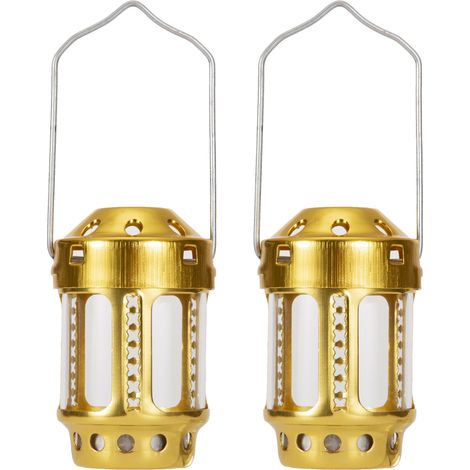 Lanterne à bougie portable pour la pêche nocturne, à suspendre en camping et en plein air (alliage d'aluminium). (1/5)