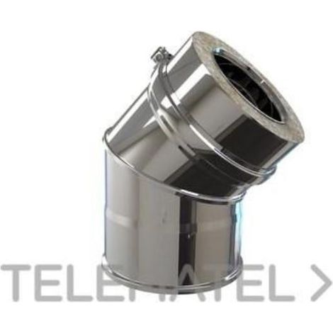 ROS codo 45º 100 doble pared 2700016 ros , Codo 45º 100 Doble Pared 2700016 de la marca Ros Chimney.
