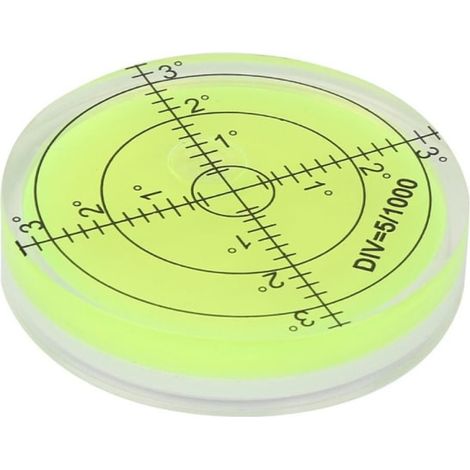 Cirkulär Lecteur de niveau à bulle rond Bubble Vattenpass GRÖN vert (1/5)
