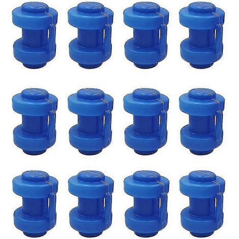12 embouts de trampoline de 25 mm, pour fixer le filet de sécurité aux poteaux du trampoline T-Good (1/5)