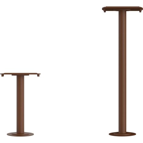 Clos Dual Base Mini Suelo 30Cm Corten Texturisé - Applique Led 8W/16W Ip65 Ik08 Cct Switch 3000K/4000K/5000K D'Extérieur - Beneito & Faure (1/4)