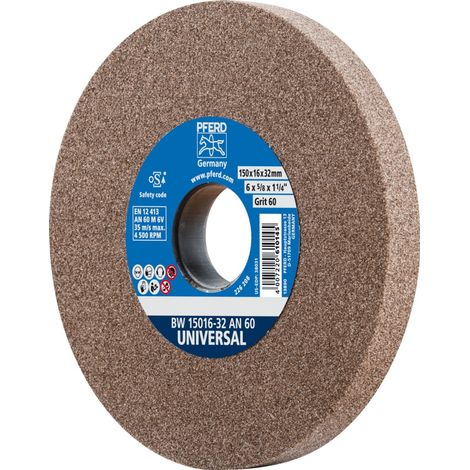 PFERD TOOLS Schleifbockscheibe Ø 150x16 mm Bohrung-Ø 32 mm A60 für universelle Schleifaufgaben (1/5)