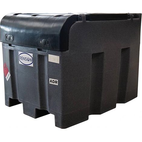 Renson – Cuve de ravitaillement fuel 400L – Polyéthylène rotomoulé – Pompe 12V 40l/min – Dimensions 110x80x83cm – Traitement anti-UV