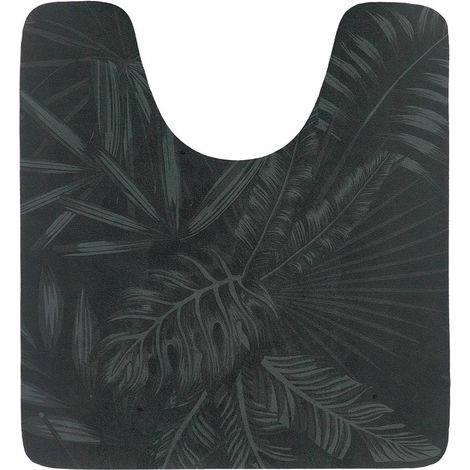 Tapis contour WC ultra absorbant 45 x 50 cm déco Essential Nature - TENDANCE (1/2)