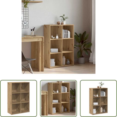 Buffet bois - Bibliothèque/Buffet chêne artisanal 66x30x98 cm bois ingénierie (1/5)