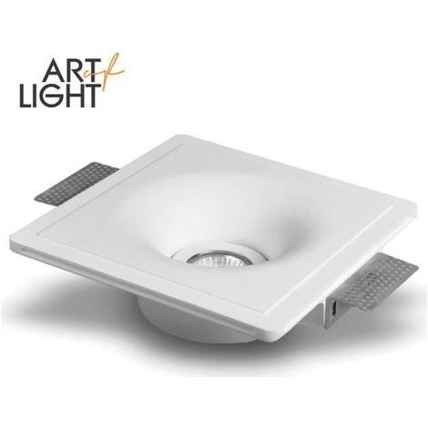 Enjoliveur en plâtre à encastrer KAMEA pour spot GU10