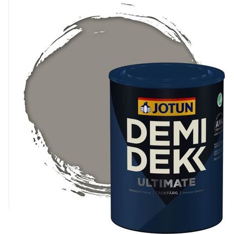 Peinture Bois - DEMI DEKK ULTIMATE - Satinée - RAL 7030 - 0,75L - Gris Pierre (1/2)