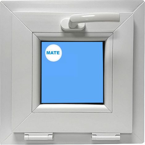 Ventana PVC 400x400 Blanca Oscilante Vidrio Mate